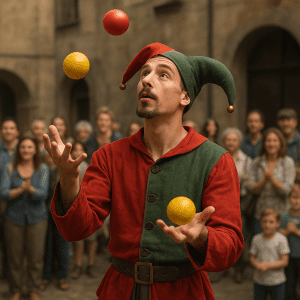 Kuglarz – sztuka i widowisko